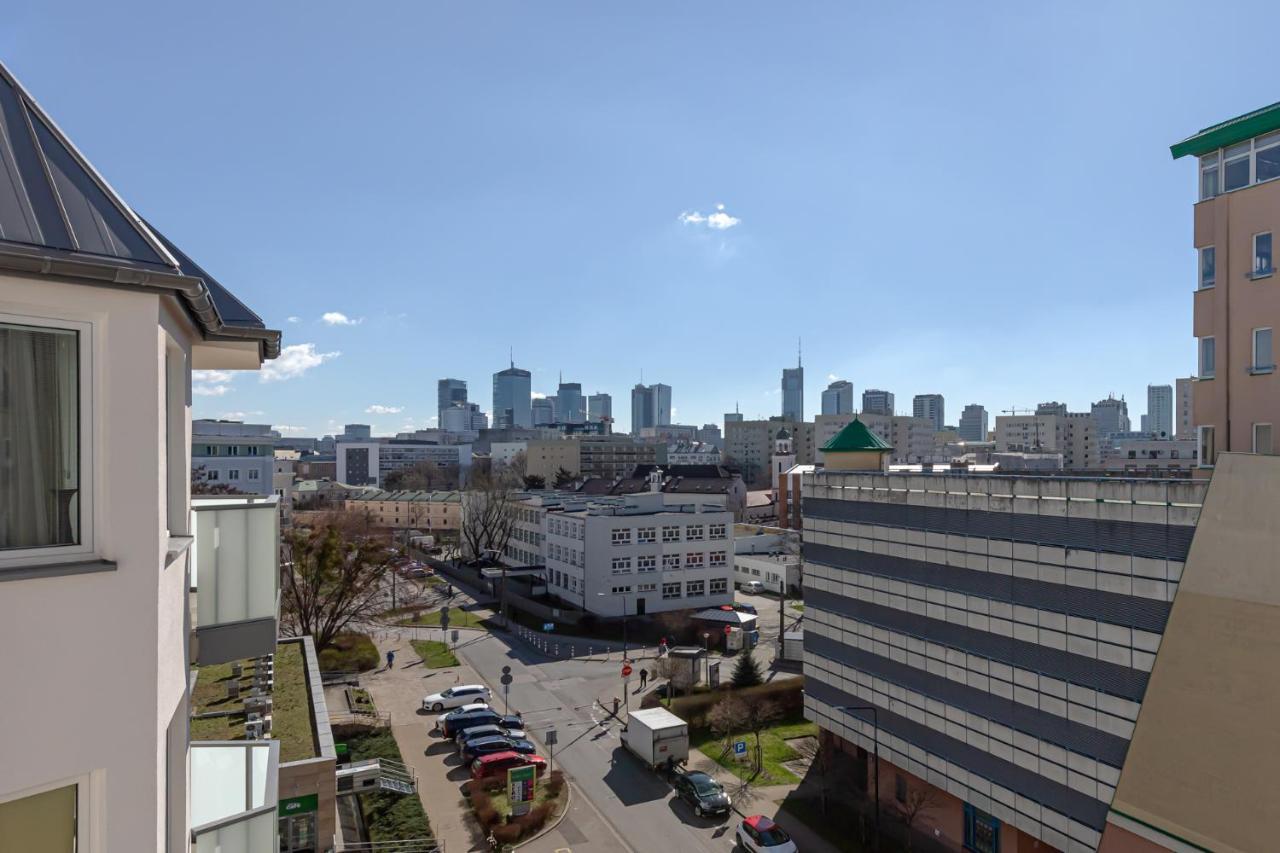 Stylowy Apartament Z Pieknym Widokiem Na Miasto Varsavia Esterno foto